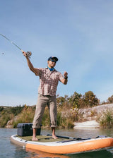 POP 11' 6" Inflatable El Capitan Paddle Board (Orange/Green)-Paddleboards-POP Board Co.-3