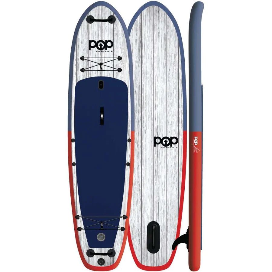 POP 11' 6" Inflatable El Capitan Paddle Board (Red/Blue)-Paddleboards-POP Board Co.-1