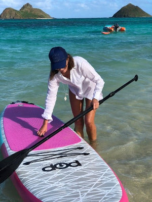 POP 11' Inflatable Paddle Board (Pink/Mint) 2023-Paddleboards-POP Board Co.-8