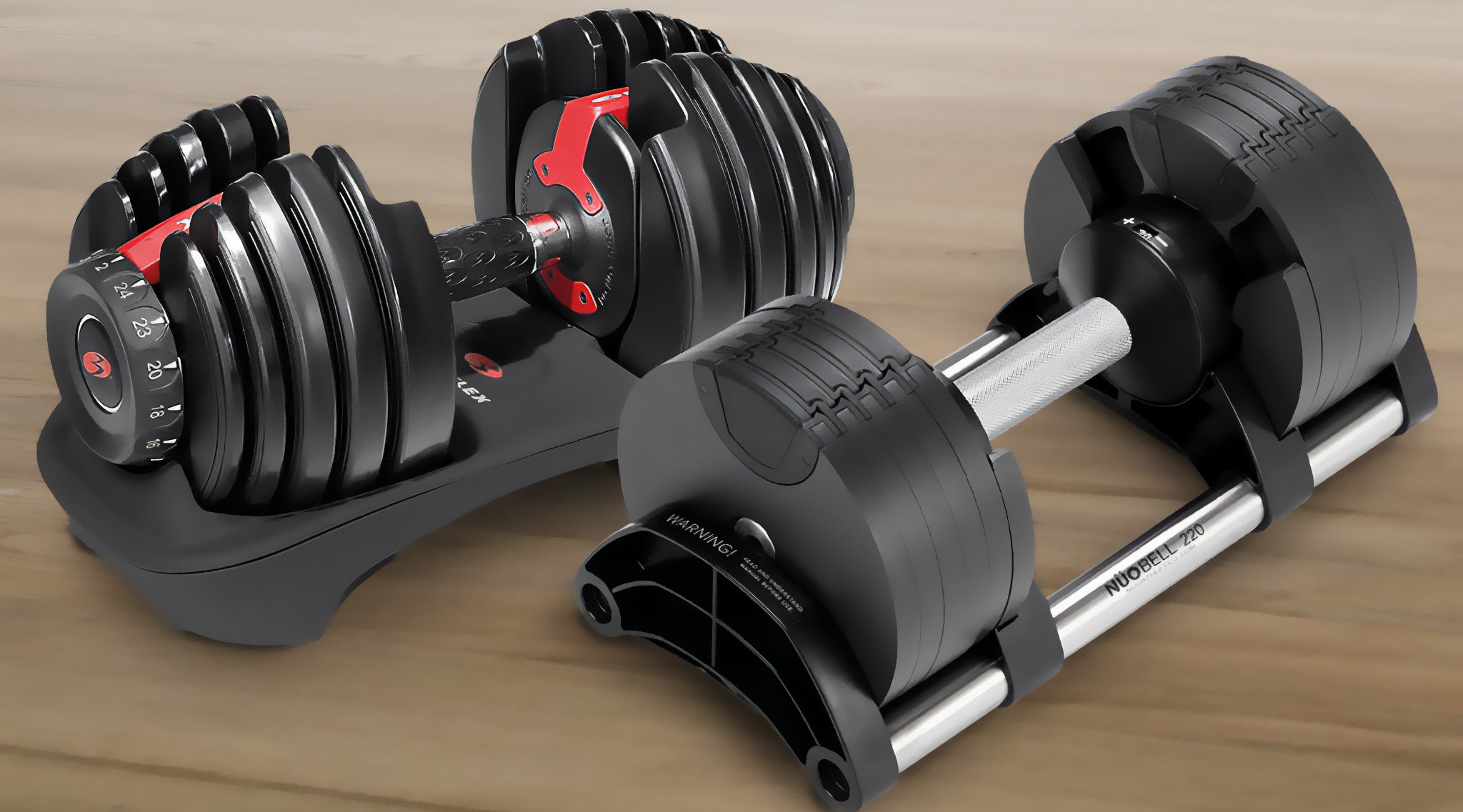 Dumbbell Rumbbell Bowflex SelectTech vs. Nuobell