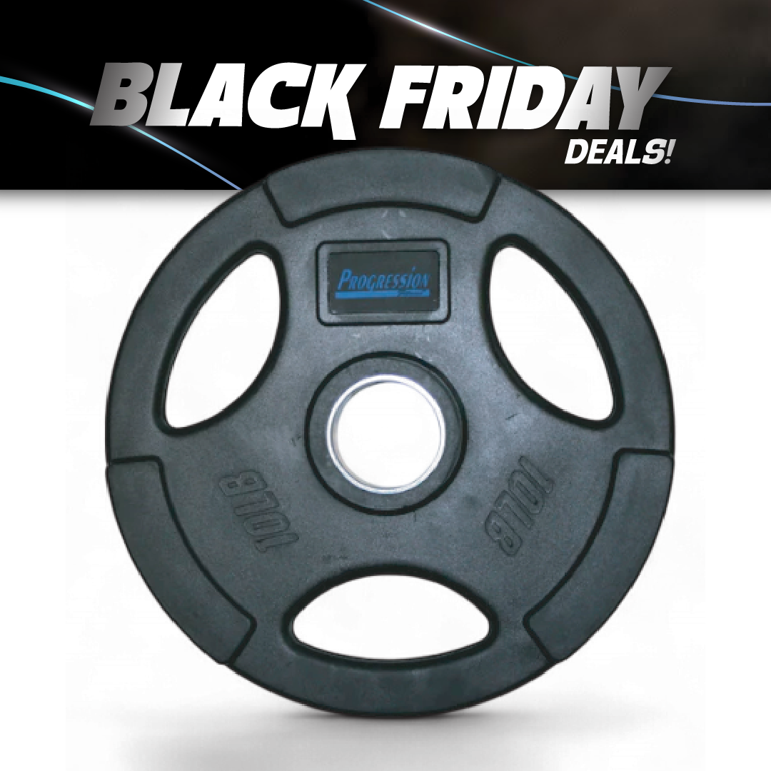 Progression Tri-Grip Olympic Rubber Plate