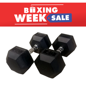 Progression Rubber Hex Dumbbell - Single