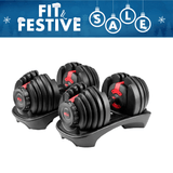 Bowflex 552 SelectTech Adjustable Dumbbells - Pair (5 LB - 52 LB) - Adjustable Dumbbells - Bowflex - 1