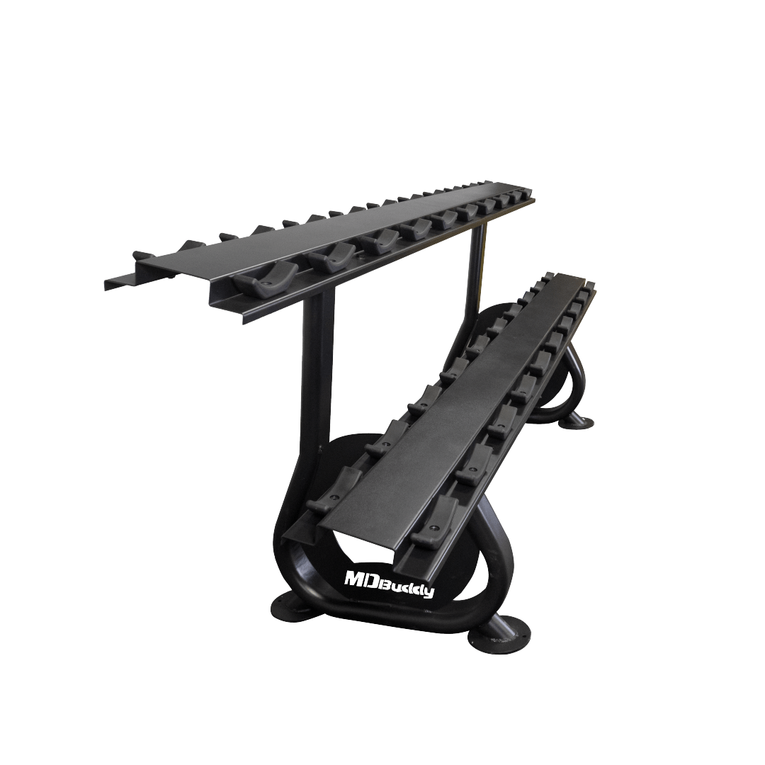 MD Buddy 10 Pair Dumbbell Saddle Rack | Flaman Fitness