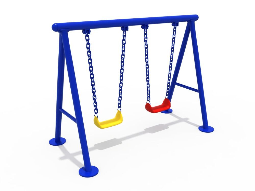 OUTDOOR Standard Swing Set (FY-12602)-Outdoor Recreation-Flaman Fitness-2
