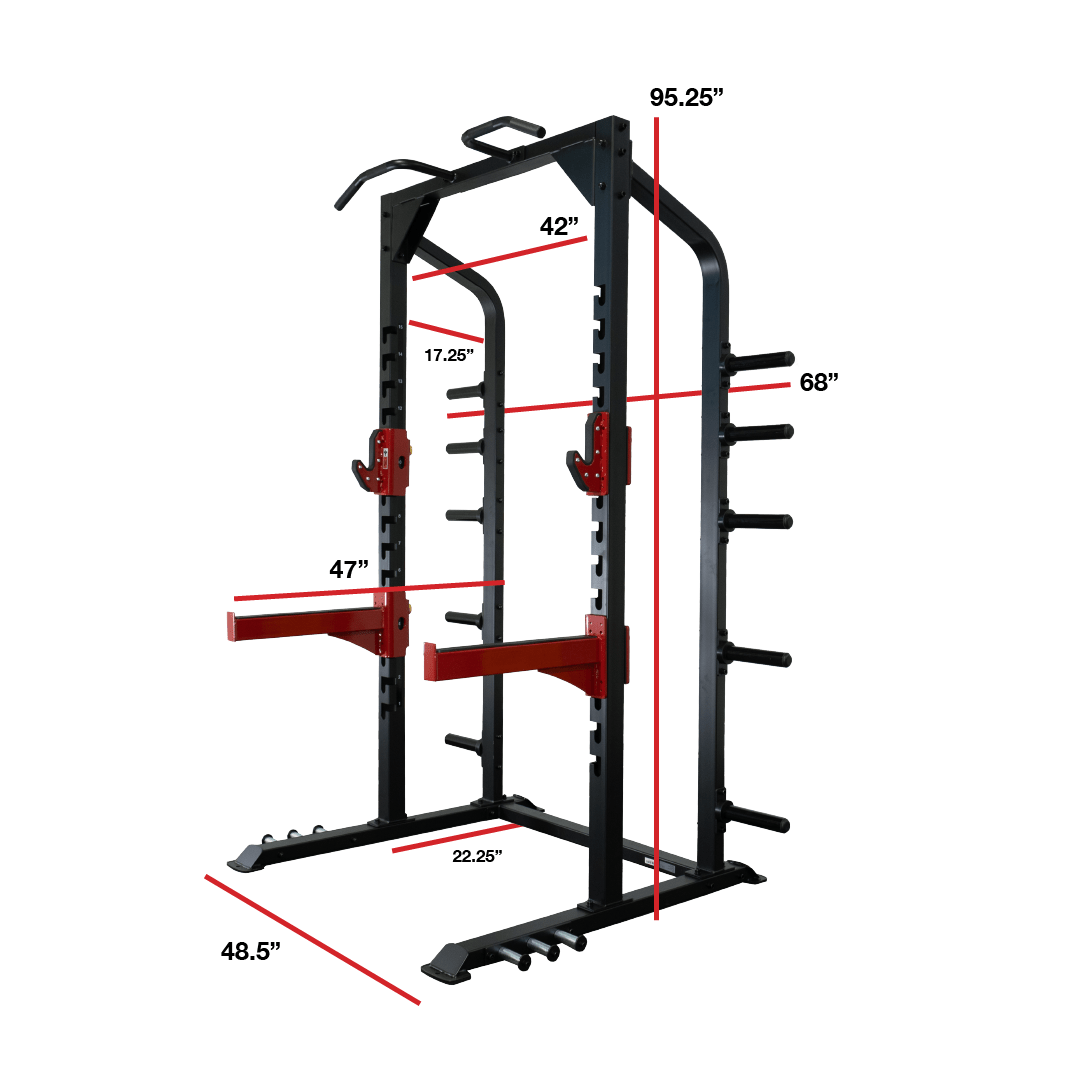 Powerlfiting Rack Progression 370 Half Power Rack | Flaman Fitness