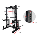 Progression Fitness 275 Super Half Rack - Weight Lifting Half Rack - Flaman Fitness - 3