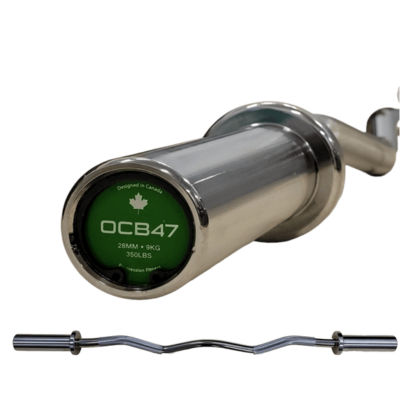 Synergy Gym Equipment Synergee Commercial EZ Curl Olympic Bar Red