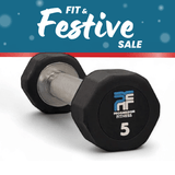 Progression Fitness Commercial Rubber Dumbbells - Commercial Dumbbells - Progression Fitness - 1