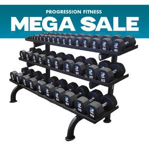Progression Fitness Commercial Rubber Dumbbells - Single - Commercial Dumbbells - Progression Fitness - 1