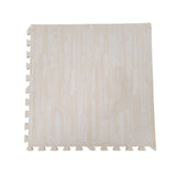 Progression Foam Interlocking Mat Ivory Wood Grain 6pk - Interlocking Square - Progression - 1