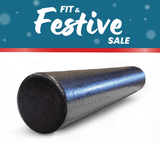 Progression High Density 3 FT Black Foam Roller - (6" x 36") - Foam Roller - Progression Fitness - 1