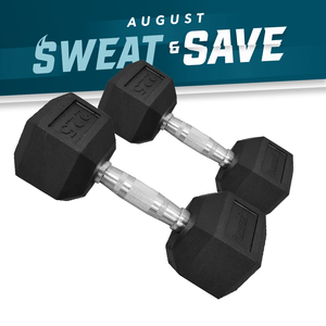 Progression Rubber Hex Dumbbell - Single $1.29/lb - Dumbbells - Progression Fitness - 1