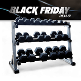 Progression Rubber Hex Dumbbell - Single $1.29/lb - Dumbbells - Progression Fitness - 1