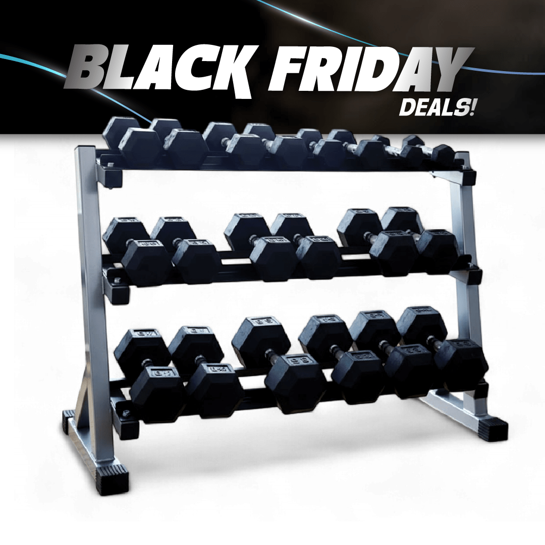 Progression Rubber Hex Dumbbell - Single $1.29/lb - Dumbbells - Progression Fitness - 1
