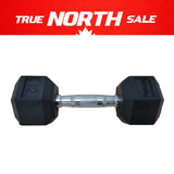 Progression Rubber Hex Dumbbell - Single-Dumbbells-Progression Fitness-1