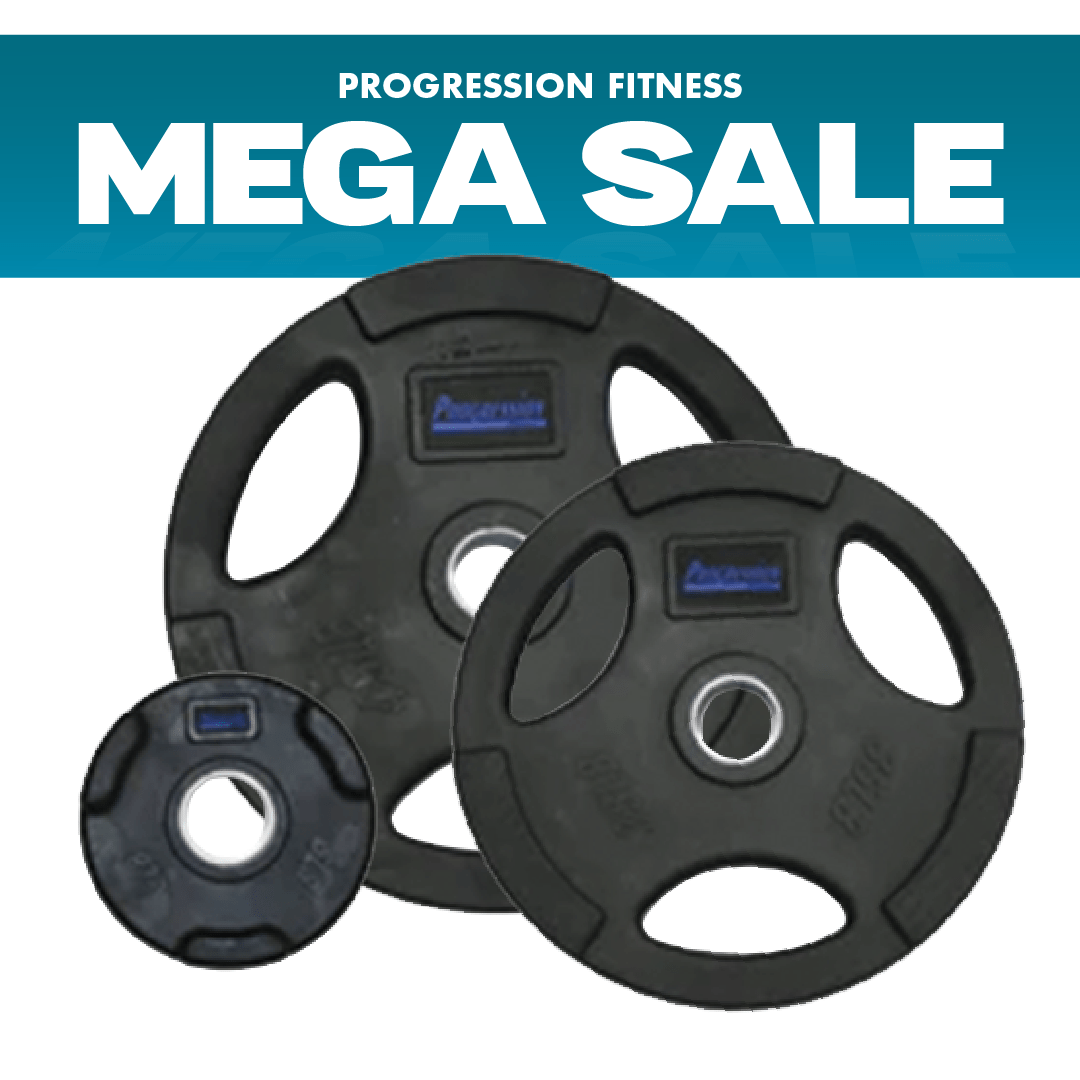 Progression Tri - Grip Olympic Rubber Plate - Rubber Olympic - Progression Fitness - 1