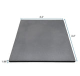 QS Rubber 3.2'x3.2'x50mm Impact Mat Straight Edge - BLACK - Impact Mat - QS Rubber - 2