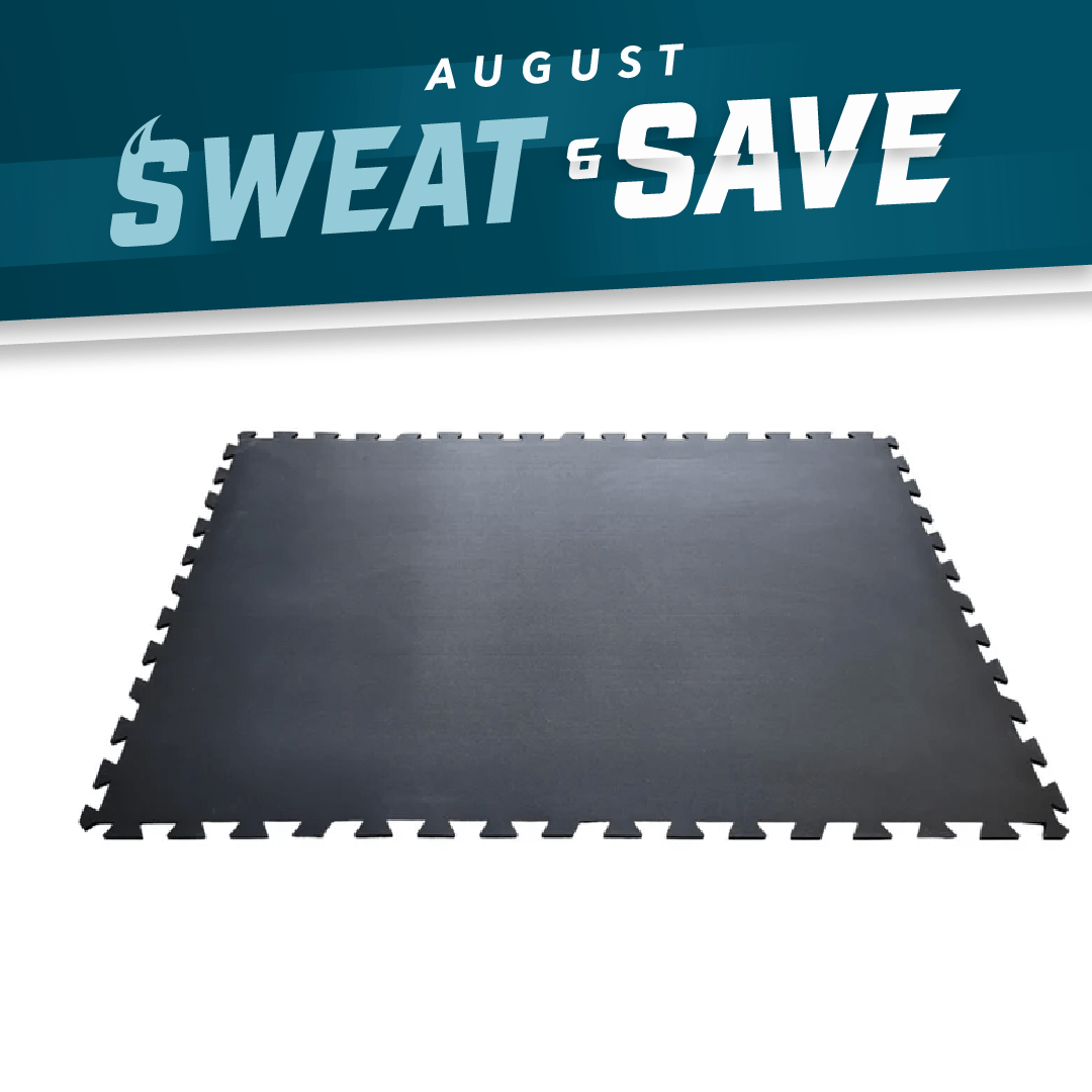 QS Rubber 4'x6'x9.5mm OD Interlocking Mat - BLACK - 4 x 6 x 3/8" - QS Rubber - 1