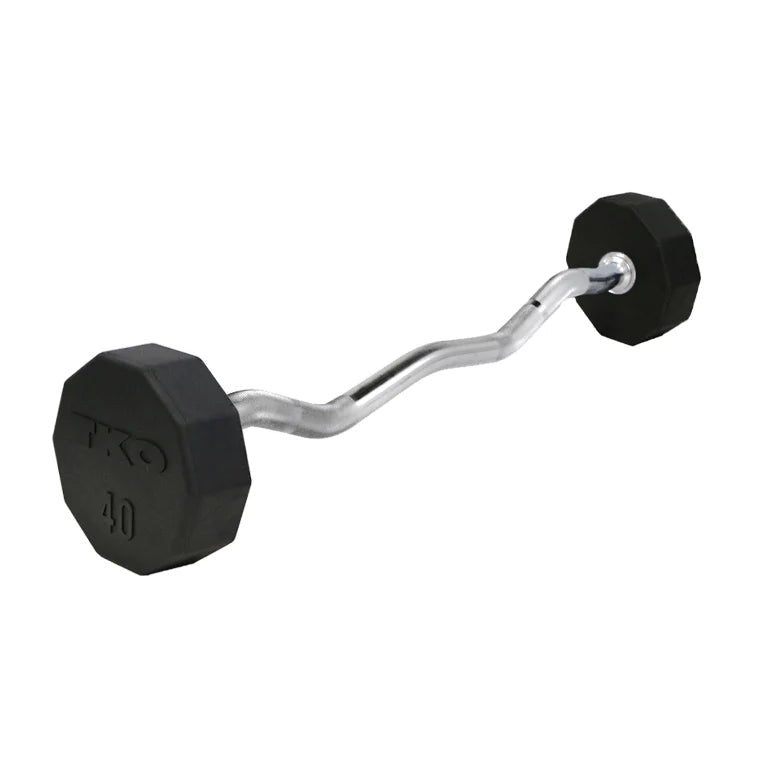 TKO 20 110lb Curl Bars Set