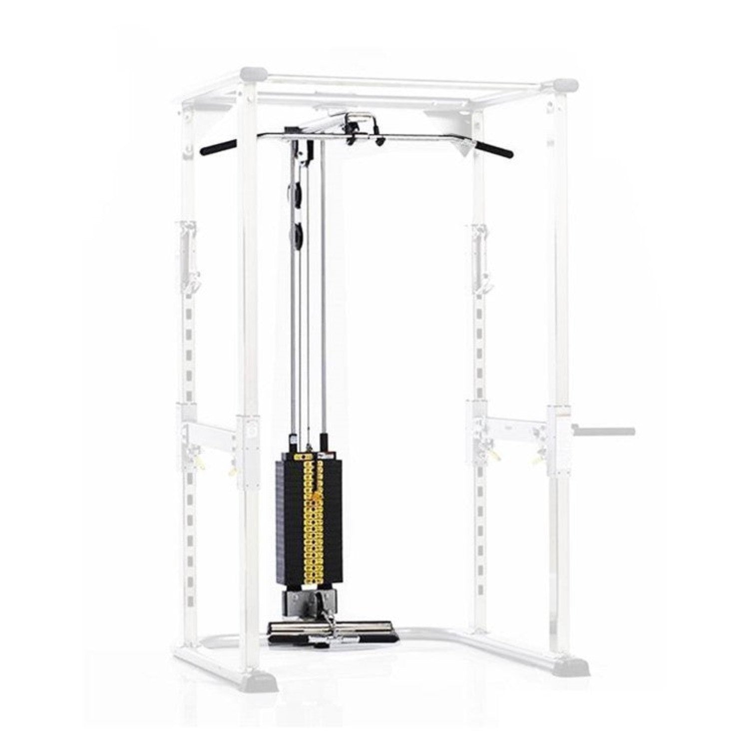 タフスタッフ ハイロープーリー アタッチメント バー ホールドダウンパッド Flaman Fitness | TuffStuff High/Low Pulley w/200lb Steel