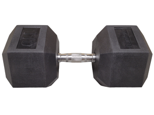 Progression Rubber Hex Dumbbell - Single