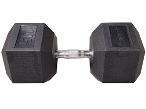 Progression Rubber Hex Dumbbell - Single