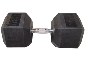 Progression Rubber Hex Dumbbell - Single