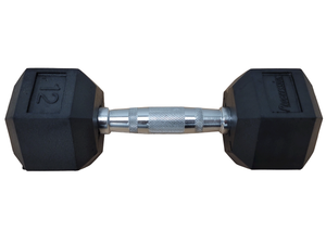 Progression Rubber Hex Dumbbell - Single