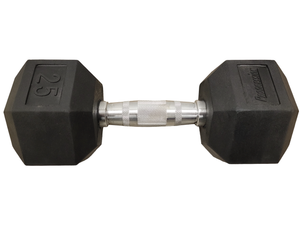 Progression Rubber Hex Dumbbell - Single