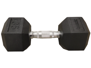 Progression Rubber Hex Dumbbell - Single