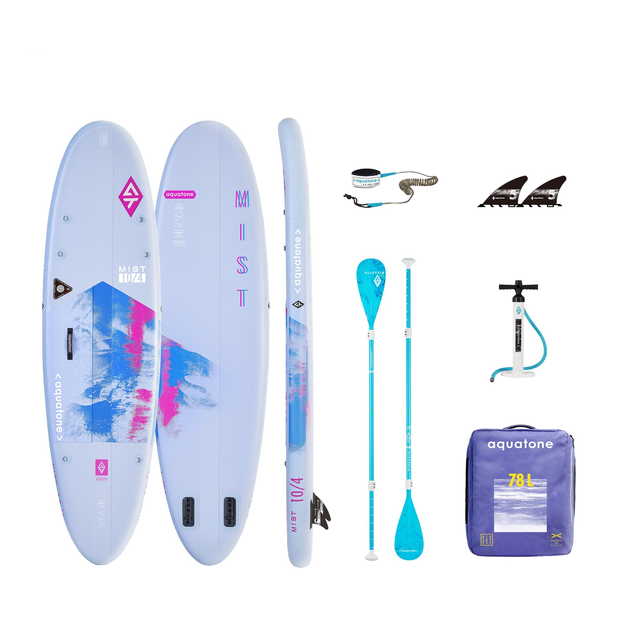 Aquatone MIST 10' 4" All-Round COMPACT SUP-Paddleboards-Aquatone-1