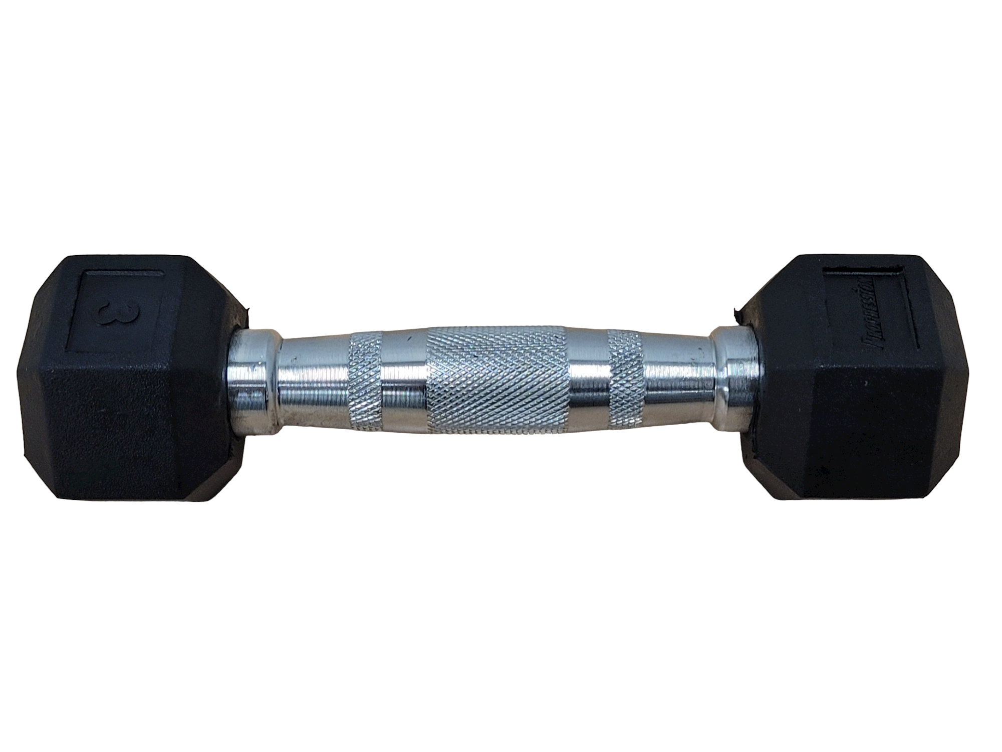 Flaman Fitness Progression Rubber Hex Dumbbells 65 LB Single