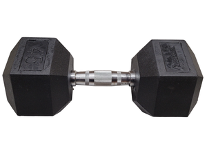 Progression Rubber Hex Dumbbell - Single