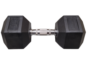 Progression Rubber Hex Dumbbell - Single