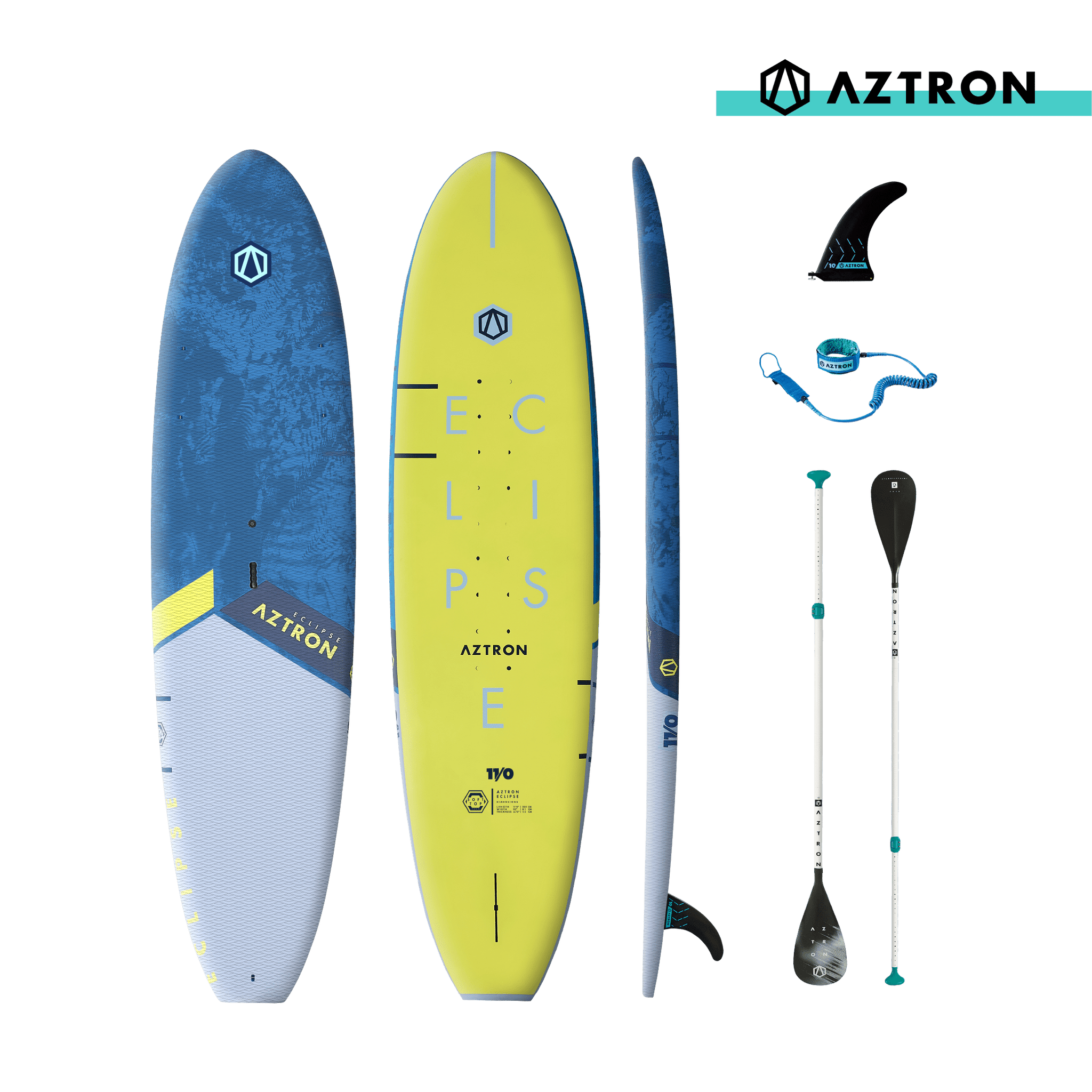 Aztron ECLIPSE Soft-Top SUP - 11'-Paddleboards-Aztron Sports-8