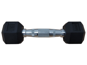 Progression Rubber Hex Dumbbell - Single