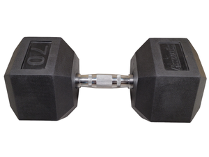 Progression Rubber Hex Dumbbell - Single