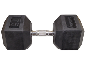 Progression Rubber Hex Dumbbell - Single