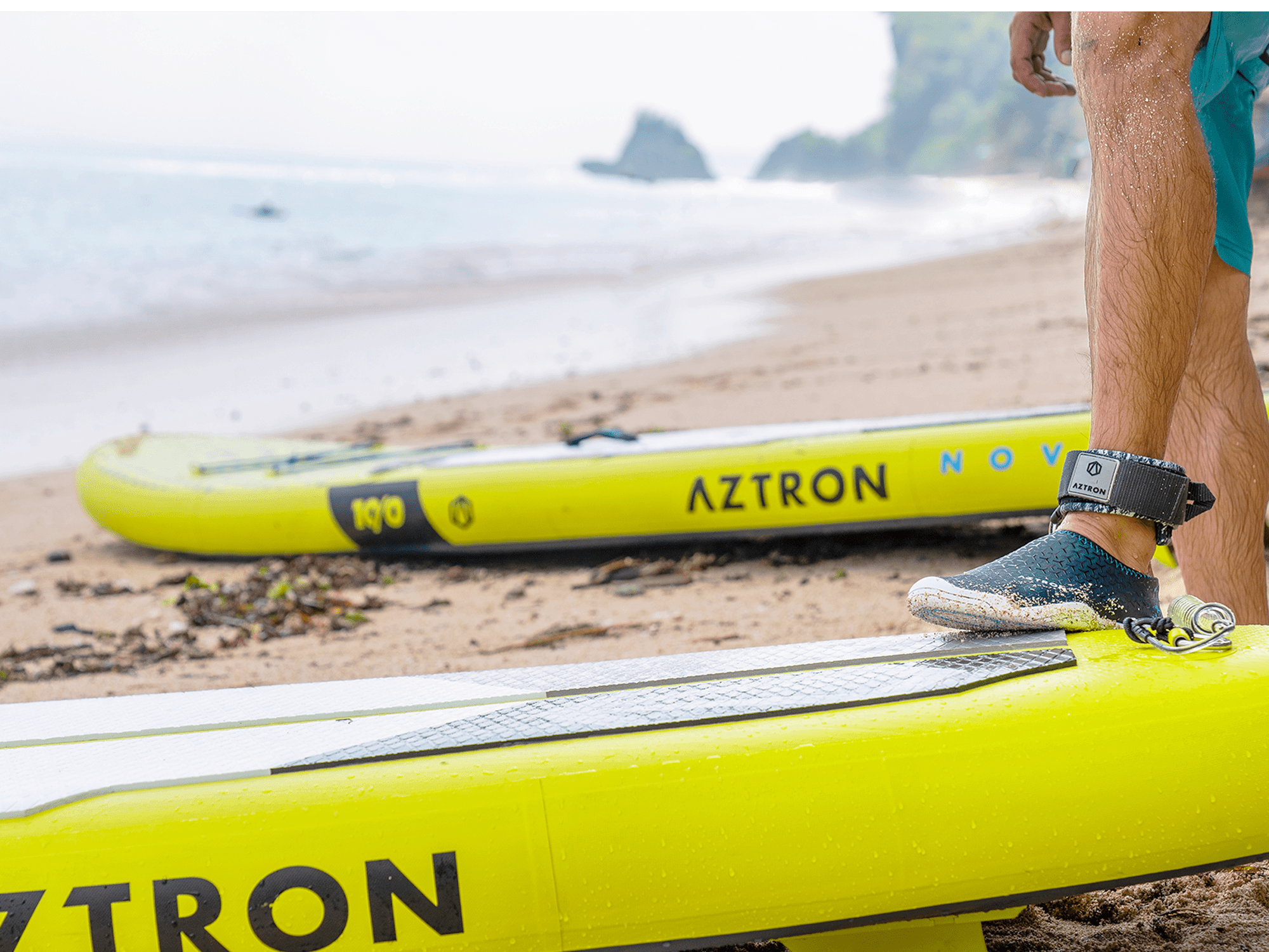 Aztron 8' BASIC Coil Leash-Paddleboard Accessories-Aztron Sports-4