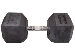 Progression Rubber Hex Dumbbell - Single