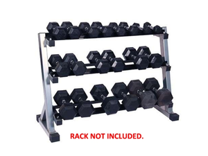 Progression Rubber Hex Dumbbell - Single