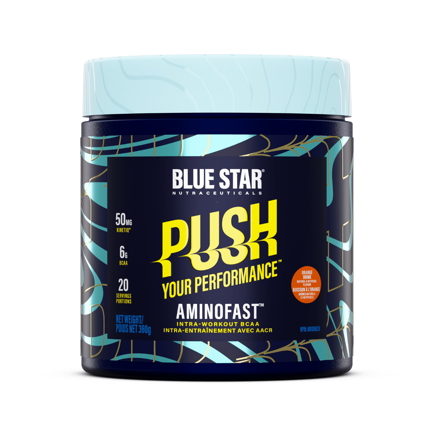 Blue Star BURST Aminofast Orange Drink 360g-Amino Acids-Flaman Fitness-1