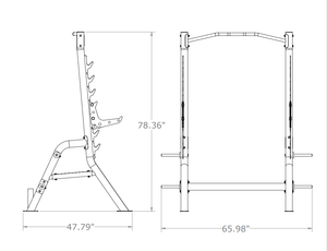 Inspire Squat Rack 1.2-Weight Lifting Half Rack-Inspire Fitness-3