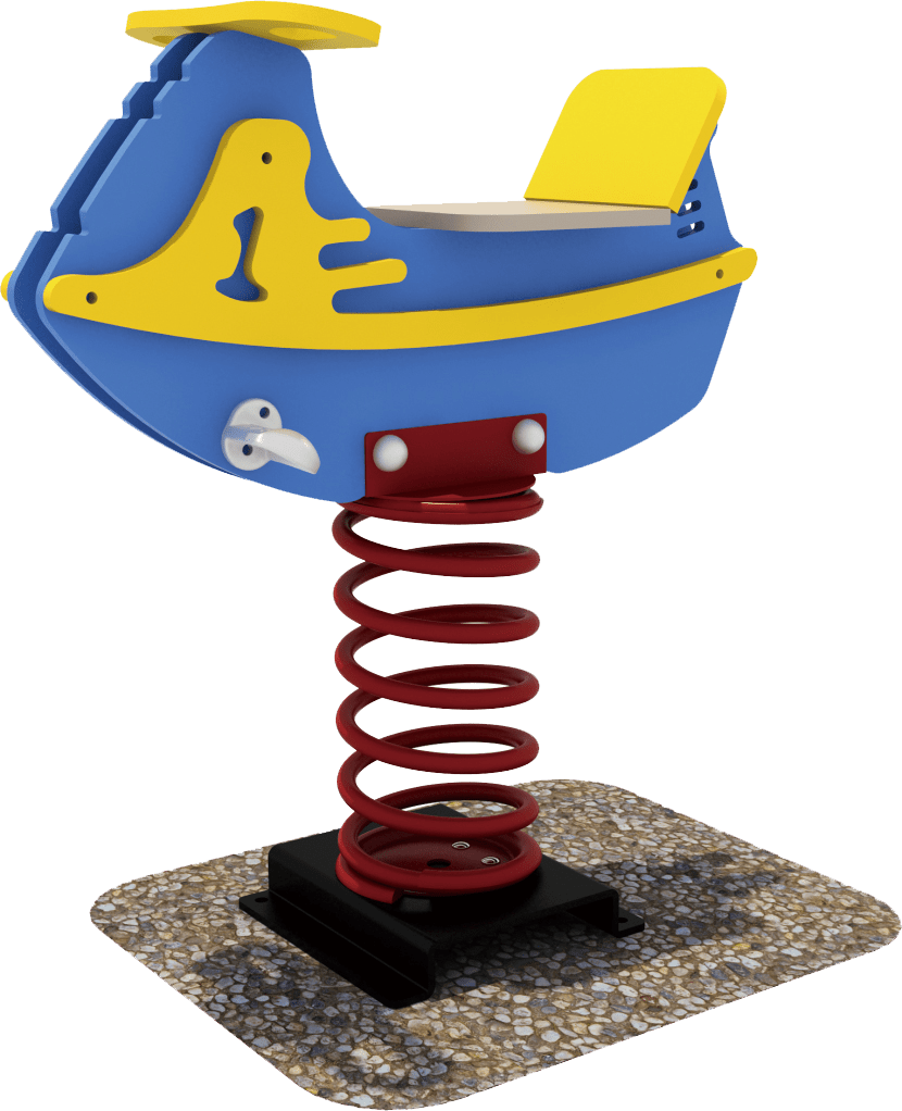 KidsTale Speedboat Spring Ride-Free Standing Play-KidsTale-1