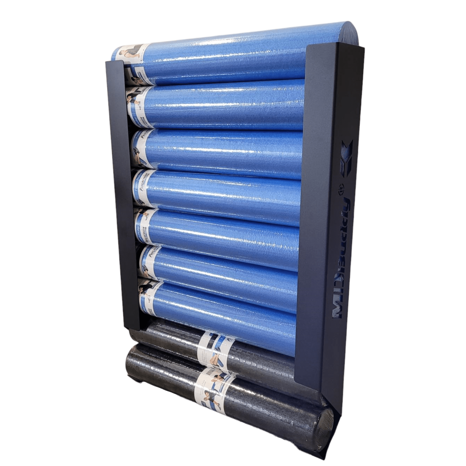Roller Rack Plastic Flaman Fitness | MD Buddy Wall Mounted Foam Roller Rack