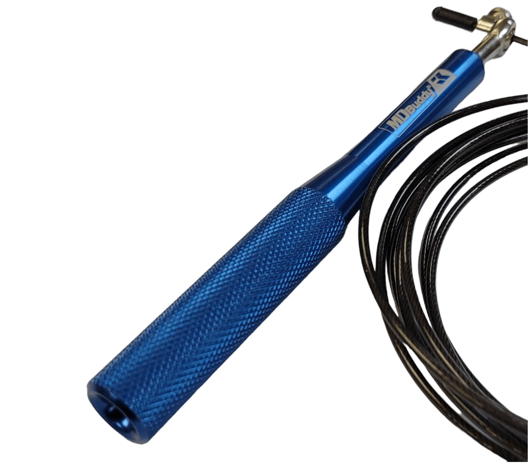 Flaman Fitness  MD Buddy Wire Cable Speed Rope - Blue Handle
