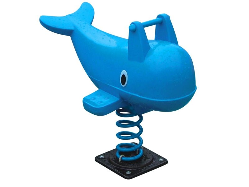 OUTDOOR Blue Whale Spring Ride-Free Standing Play-Flaman Family-1