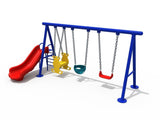 OUTDOOR Classic Swing Set (FY-12504)-Commercial Playgrounds-Flaman Family-1