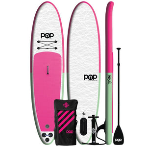 POP 11' Inflatable Paddle Board (Pink/Mint) 2023-Paddleboards-POP Board Co.-4